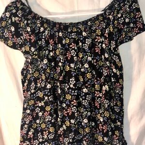 SELF💓E Black floral print.